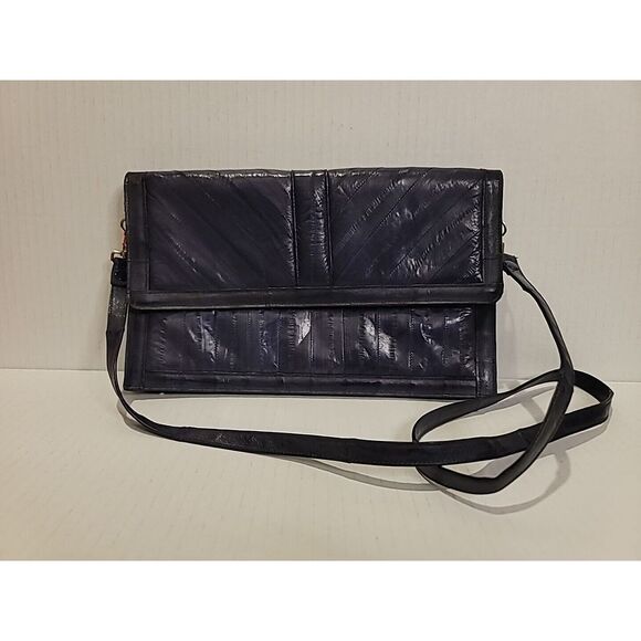 Eel‎ Skin Purse Lot Bright Blue, Violet, Black, Wine Clutch Wallet Bag